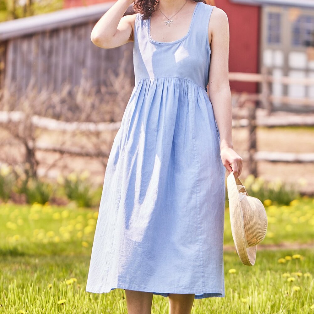 April Cornell Aline Sleeveless Maxi Dress Size Large Like New Cottagecore Boho - Picture 2 of 11